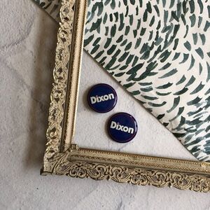 Vintage Blue, red, & white Dixon Political Pins